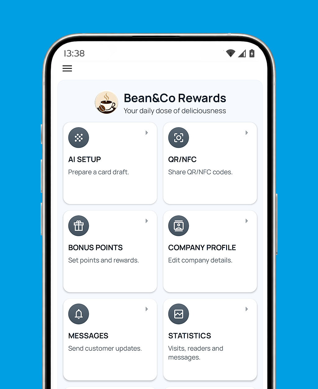 QR Loyalty Card business administration app